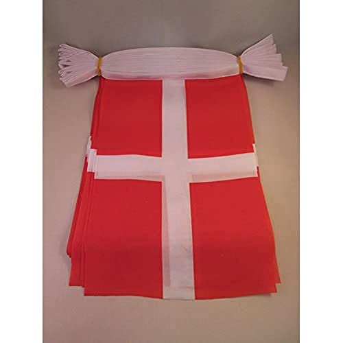 Image of AZ FLAG Savoy 6 meters BUNTING Flag 20 flags 9'' x 6'' - Savoyard - Savoie STRING flags 15 x 21 cm