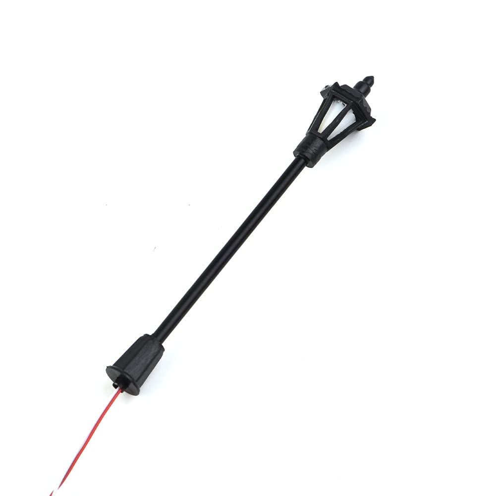 ZYWUOY 40Pcs Modello Lampioni, Modello Ferroviario LED Lamppost Lampade Wall Lights 1:150 Scala 3V Lamppost