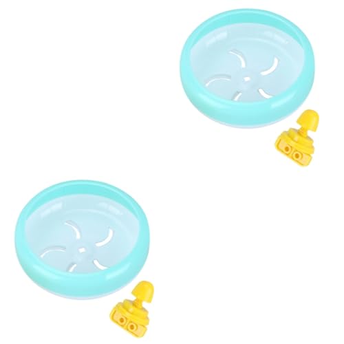 Angoily 2pcs Silent Hamster Exercise Wheel for Small Pets 14cm Pet Running Toy Mice Nighttime Safe Quiet -  006NVD5517VT
