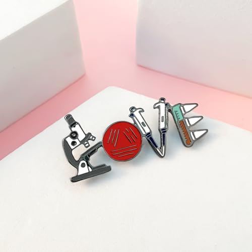 Image of Dr's gift Science Mouse Pins Brooch Lab Rat Doctor Pin Lapel Backpacks Badge Fun Biology Jewelry Gifts for Scientists Teachers Animal Researchers