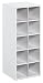 ClosetMaid 1545 Stackable 10-Cube Organizer, White
