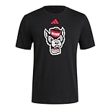 adidas Men's NCAA Fresh Team Logo T-Shirt, Black/NCAA North Carolina State, Small Tall