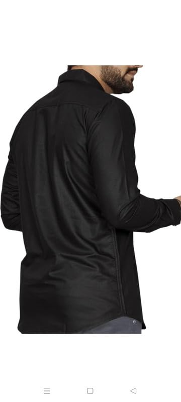 Image of Mens Solid Slim Fit Shirt | Formal Shirts | Men Office Wear | Formal Shirts for Men Office Wear Branded 102-Plain Shirt