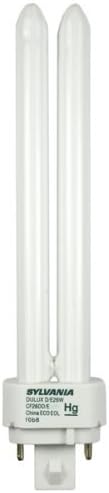 Sylvania S6740 (10 Pack 20669 CF26DD/E/841/ECO 26-Watt 4100K 4-Pin Double Tube Compact Fluorescent Lamp, WHITE