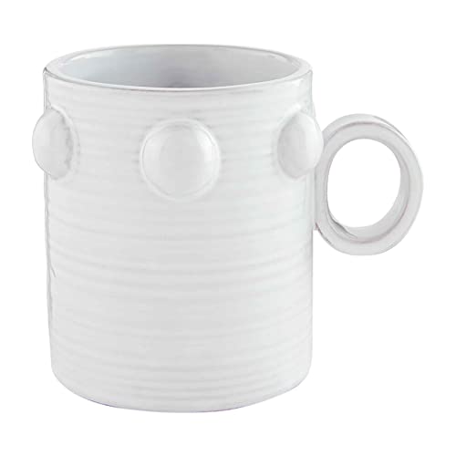 Taza Mud Pie Beaded de cerámica 4.5" x 3.75" miniatura 1