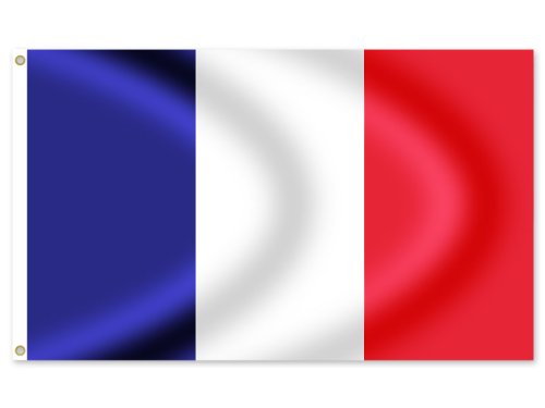 Trend-world Drapeau France 90 x 60 cm pour Supporter Francais (Alsino 00/0855) Allez Les Bleus soirées à thème sur Les Pays 100% Polyester Bleu Blanc Rouge Cover