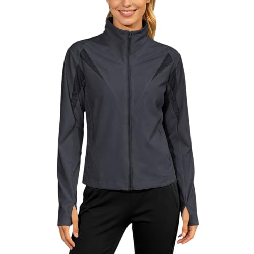 Veste d'extérieur décontractée pour femmes manteau tissé léger col montant ample automne