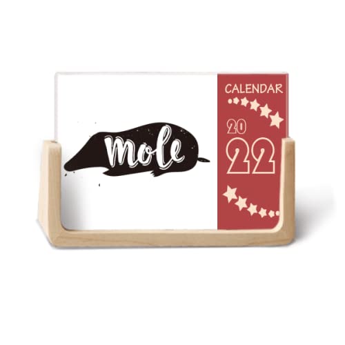 Calendrier de bureau 2022 motif animal noir et blanc 12 mois pour ne plus oublier vos rendez-vous
