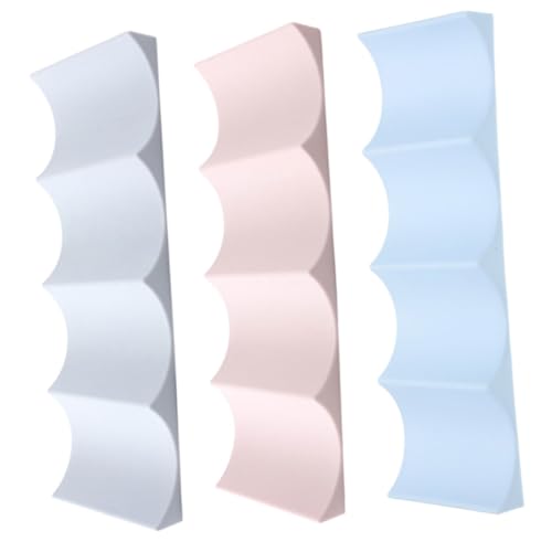 iplusmile 3 piezas Organizador de Botellas de Vino Apilable Soporte Resistente de PP para Almacenamiento Frigorífico y Encimeras Colores Pastel para Cocina y Despensa