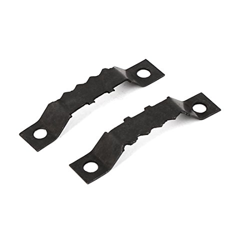 Image of uxcell 42mm x 8mm Saw Tooth Sawtooth Picture Frame Hooks Hangers 30PCS W Screws