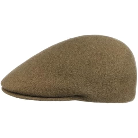 Kangol Seamless Wool Flat Cap - Dark Beige Cover