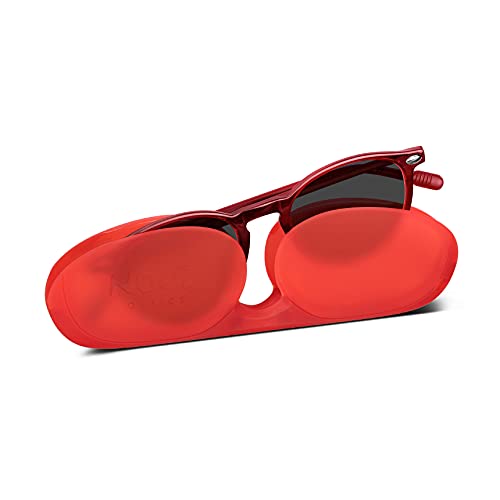 Nooz Optics - Polarized Sunglasses for Kids from 6 years old - Round Shape - Color Red - Cruzy Collection