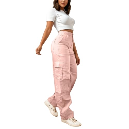 Pantalones cargo de mujer elásticos y cómodos para uso casual diario