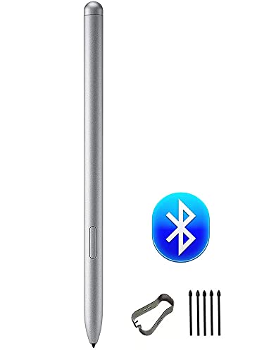 Galaxy Tab S7 S Pen (WithBluetooth) Replacement for Samsung Galaxy Tab S7 I S7+ 5G All Versions Stylus Pen with Tips (Silver)