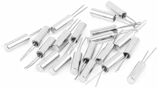 Tool parts 20 Pieces 32.768KHz 32768HZ Passive Quartz Crystal Oscillator 2x6mm Silver Tone