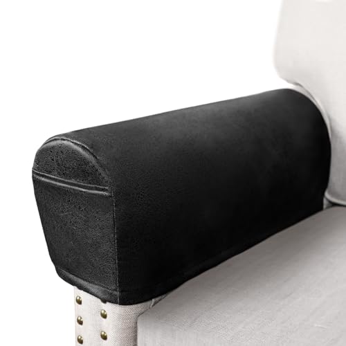ANARACHON Leather Look Couch Arm Covers Set of 2...