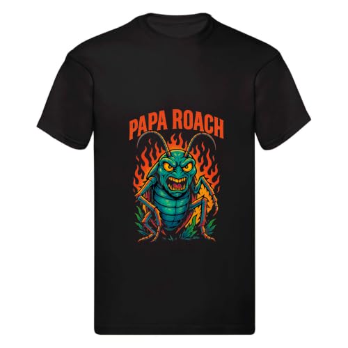 Image of Papa Kids Black Music T-Shirt Boys Girls Age 3-13 Fan Graphic Tee Roach
