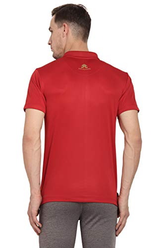 Image of OFF LIMITS Men CORE Polo Red Polo T Shirt
