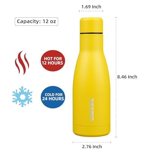 Image of BJPKPK 12 oz Small Mini Water Bottle, Insulated Stainless Steel Flask