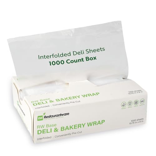Restaurantware Plastic Food Wraps 1000 Pack of 10.75" x 8" Pre-Cut Clear Sandwich Wraps Disposable Pop-Up Microwavable Freezable Greaseproof Food Covers for Burgers, Snacks, And Take Out