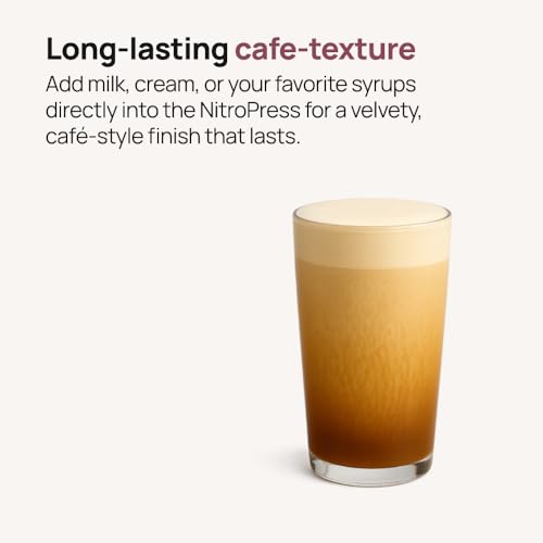 Image of NitroPress DS Electric Nitro Cold Brew Coffee & Cocktail Maker Machine, Air-Powered Nitro Coffee Maker & Nitrogen Infuser for Coffee Matcha Cocktails & Drinks Stainless Steel Home Bar Beverage System