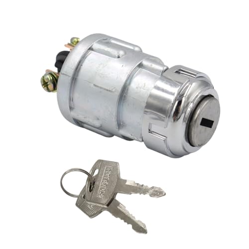 Interruptor de Llave de Encendido Universal para Coche, Barco, Motocicleta, 3 Posiciones, con 2 Llaves, 3 Cables