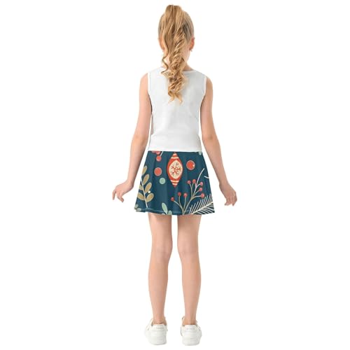 Girls Tennis Skirt with Built in Shorts Flowy Little Girls Golf Skirts Pleated Skirt for Kids with Pockets4