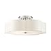 Livex Lighting 6 Light Brushed Nickel Semi Flush, 28 x 28 x 11.25