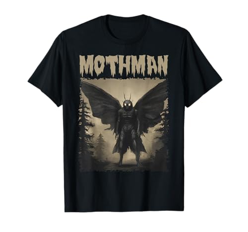 Mothman Cryptozoology Vintage Cryptid Graphic T-Shirt