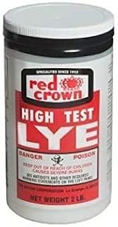 Lye for Soap Making, Sodium Hydroxide for Soap Making, Pure Lye, Food Grade Lye, Caustic Soda, Drain Cleaner and Clog Remover, High Test Lye Food Grade, 2lbs.