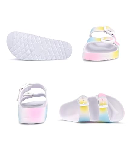 Image of Kids Slide Sandals Boys Girls Buckle Adjustable EVA Slipper Sandals
