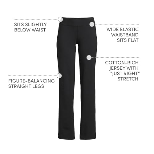 Lands' End Starfish Mid Rise Straight Leg Pants4