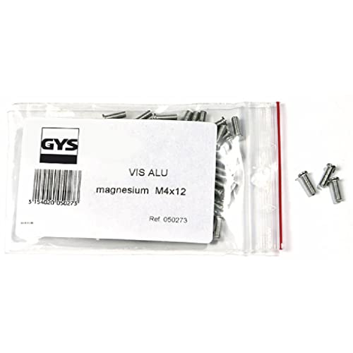 GYS - 050273 - GYS Aluminium Magnesium Screws - diameter 4 (200 Pack), Grey