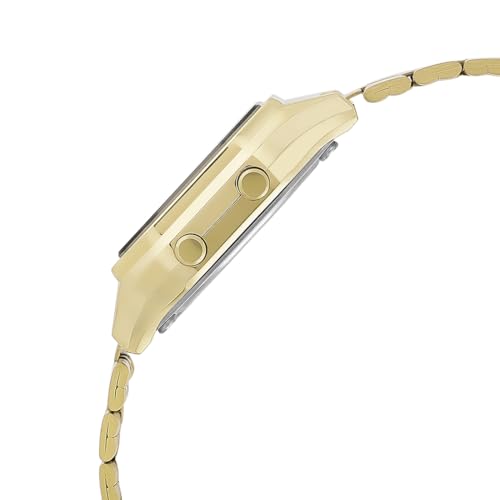 Image of Casio Vintage LA680WGA-1DF Digital Black Dial Women Watch Gold Stainless Steel Strap (D344)