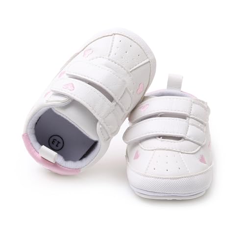Image of RVROVIC Baby Boys Girls Anti-Slip Sneakers Soft Ankle Boots Toddler First Walkers Newborn Crib Shoes