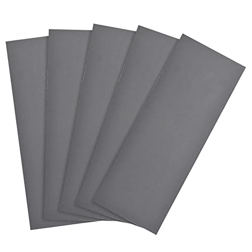 sourcing map 1500 Grits Sanding Sheets 9-inch x 3.6-inch Wet Dry Silicon Carbide Sandpaper for Wood Furniture Metal Polishing 5pcs