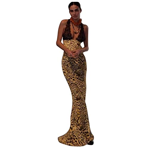 Image of Suillty Women Mesh Sheer Spaghetti Strap Long Maxi Dress Sexy Sleeveless Backless Beach Swimsuit Cover Ups Party Club Dresses