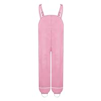 Alvivi Unisex Kids Boys Girls Cycling Rainpants Water Resistant Overalls Trousers 1-8 Years Pink 5-6 Years