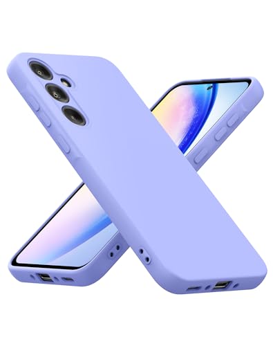 Foluu Silicone Case for Samsung Galaxy A55 5G, Liquid Gel Rubber Bumper Case with Soft Microfiber Lining Cushion Slim Hard Shell Shockproof Protective Cover for Samsung Galaxy A55 5G 2024 (Purple) - image 8