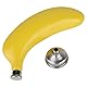 Joyzan Edelstahl Flachmann, 5oz Bananenflasche Kolben Whisky Bananenform Weinflasche Alkoholflasche Frucht Auslaufsicherer mit Trichtern Tragbar Rum Trinkflasche Weinset für Reisen Wandern Camping