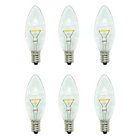 Celestial Lights LED Window Candle Replacement Bulbs for Plug-in Window Candles - Works with All Sensor, Timer, or Switch Models (1, 6) Cover