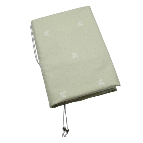 Le Tyerisa Copertina per Libro in Cotone di Dimensioni Regolabili con Velcro Regolabile Protezione con Pois per Libri Lavabile Riutilizzabile
