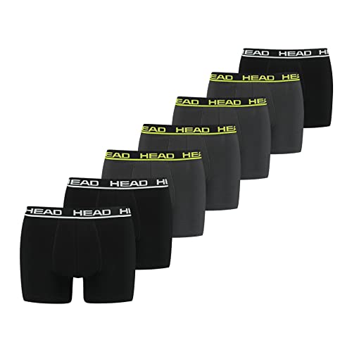 Preisvergleich Produktbild HEAD Herren Boxer Boxershort Unterhose 7er Pack (Black / Phantom, XL)