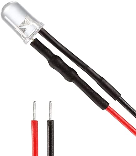 Amazon.co.jp : XYWHPGV 2個の青オレンジ5mmLED配線済みライトDC3
