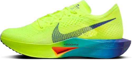 Nike Tênis de corrida feminino Vaporfly 3 Electric (FN7674-900, M), Volt/preto-grito verde, 34
