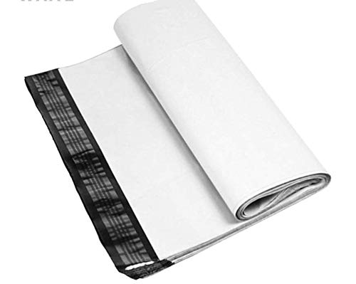 AM-Ink 12x15.5 Thickness 2.5 mil White Poly Mailers Shipping Envelopes Self Sealing Bags 12" x 15.5" (White-2000 Bags)