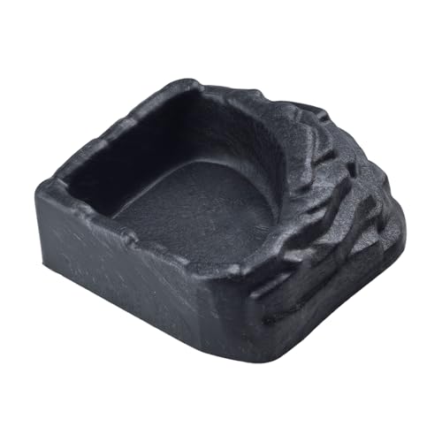 Reptile Water Dish, Reptile Feeding Dish Corner Bowl Breadworm Feeding Food Bowl, Terrarium Decor Bowls for Bearded Dragon Lizard Frog Leopard Gecko Tortoise Hermit Crab Chameleon (Style-2 Small)