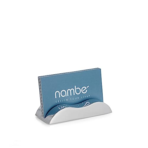 nambe Wave Business Card Holder