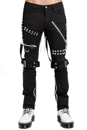 Tripp Studded Bondage Pants [Black]