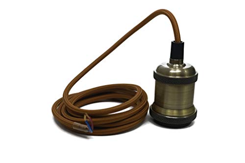 KRYSTAL Vintage Edison, E27, bronzo, portalampada